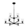 Nuvo Fixture, Chandelier, 9-Lght, Incandescent, 60W, 120V, A19, Medium Base, Width: 28.00 60/7289